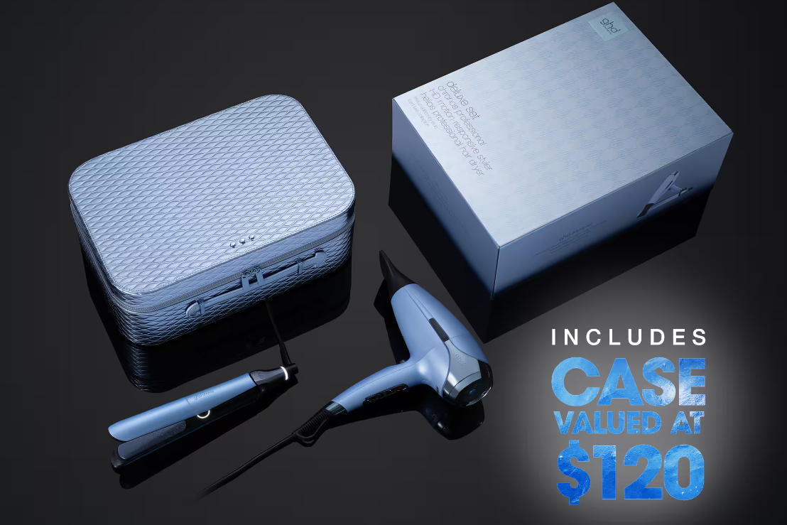 HOT Gift Set Ghd Hair Dryer Blue GHD Chronos Helios Dryer Set